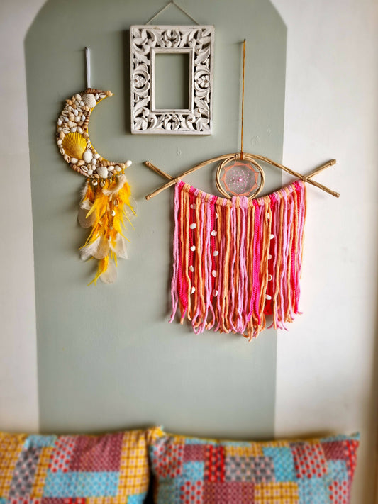 Yellow Moon Dreamcatcher