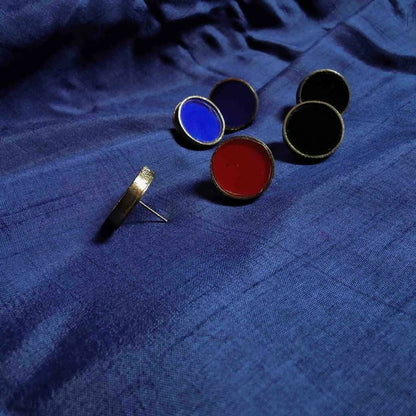 Glass Circle Studs