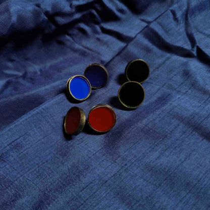 Glass Circle Studs