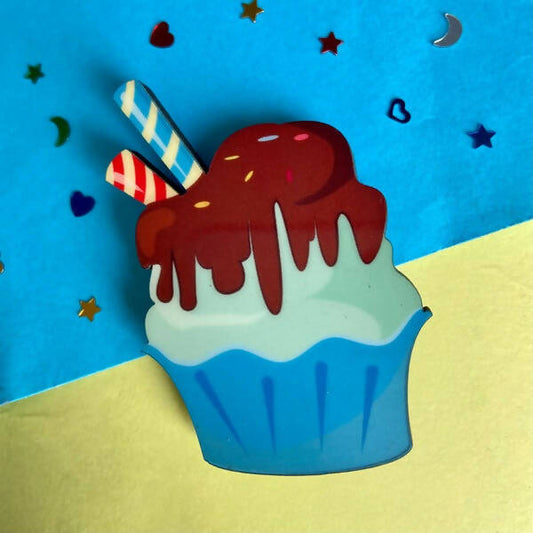 Mint Choco CupCake Fridge Magnet