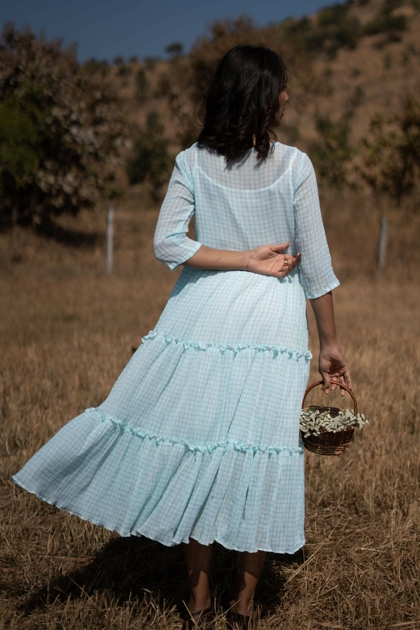 Tropical Blue Dress