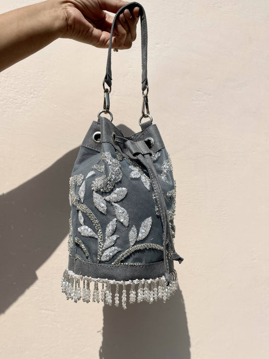 Katdana Potli Greyish Blue