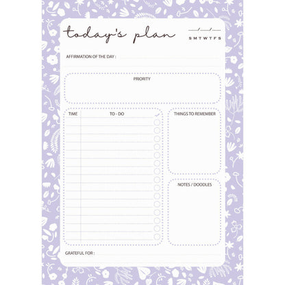 Daily Planner | Purple Petals