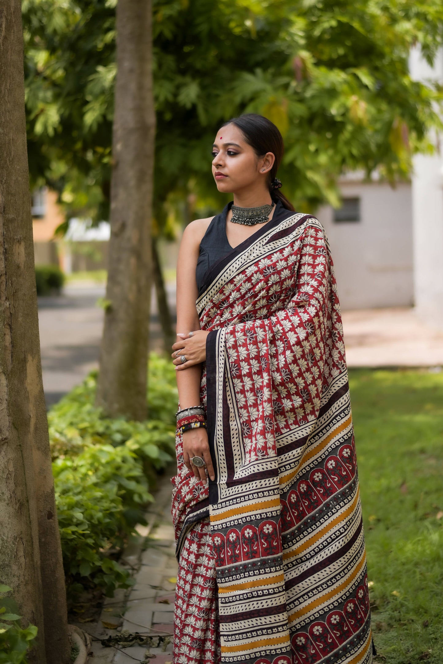 Terra Rouge Saree