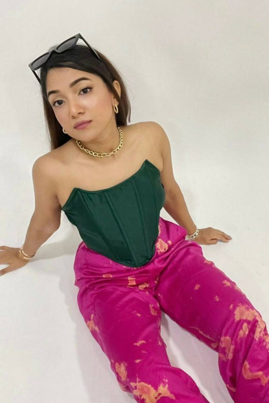 Green Corset Top
