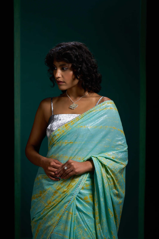 Rainbow Sky Twin Tie Dye Saree