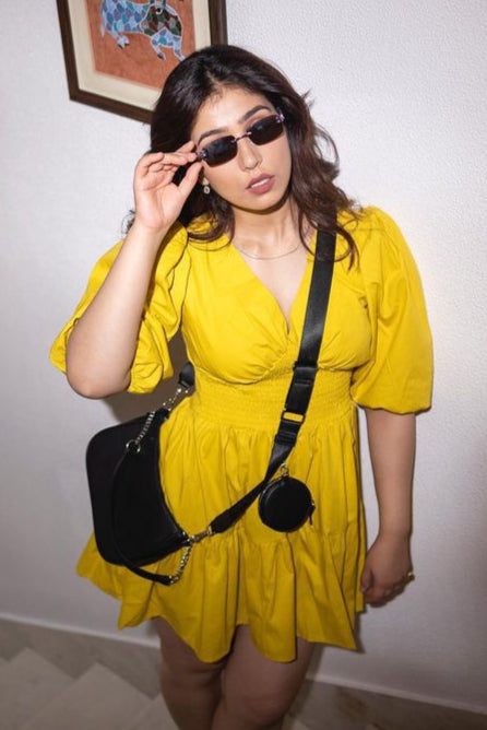 Natalia Lemon Yellow Dress