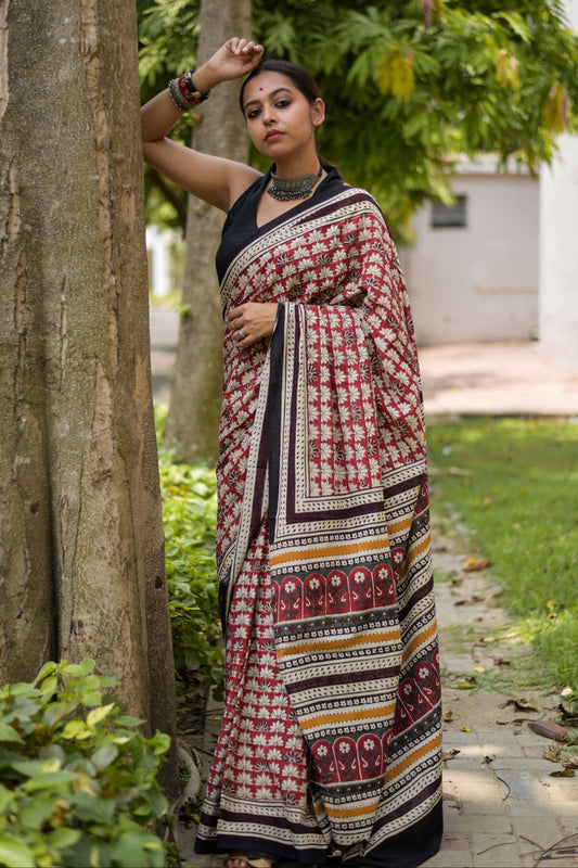 Terra Rouge Saree