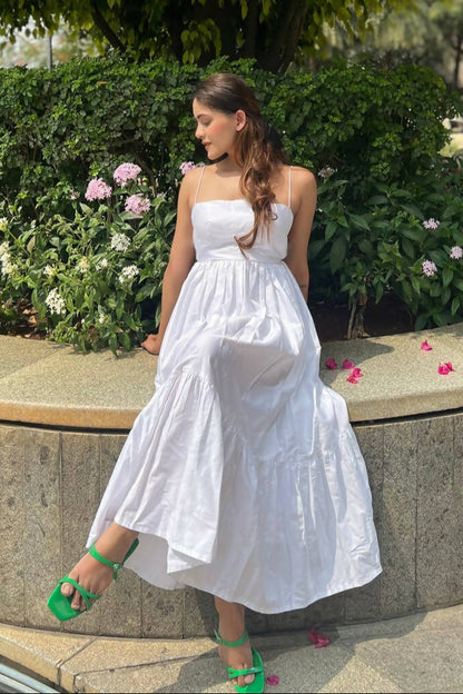 Vanilla Pure Cotton Maxi Dress