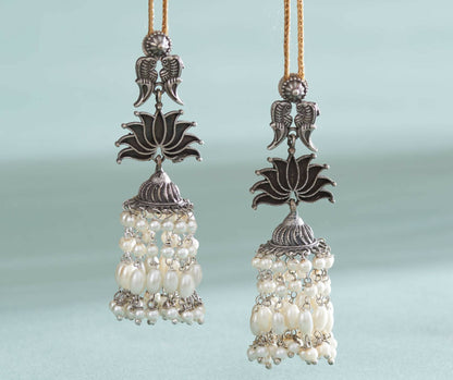 Lotus Mogra Jhumkis
