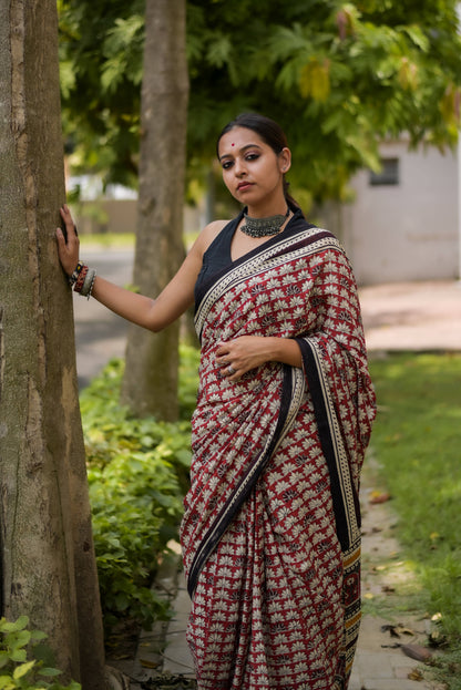 Terra Rouge Saree
