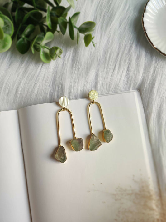 Jashn - Inverted Handmade Brass Earrings
