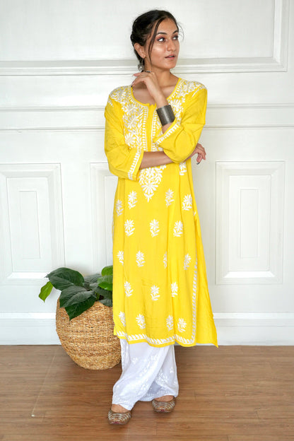 Premium Rayon Chikankari Kurti