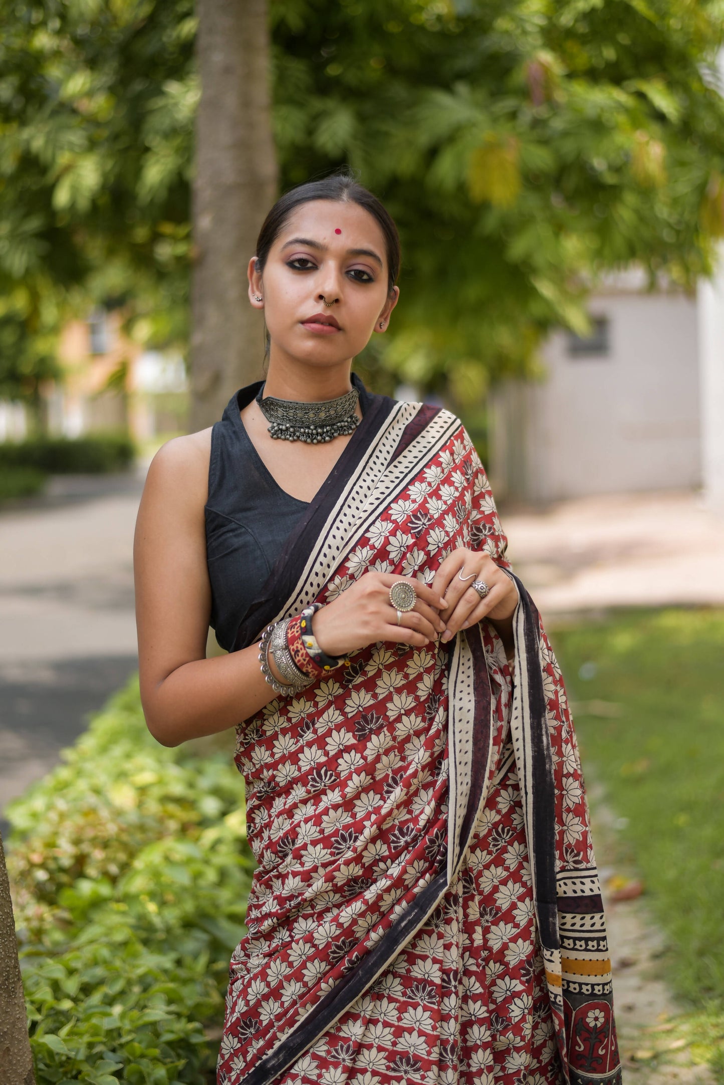 Terra Rouge Saree