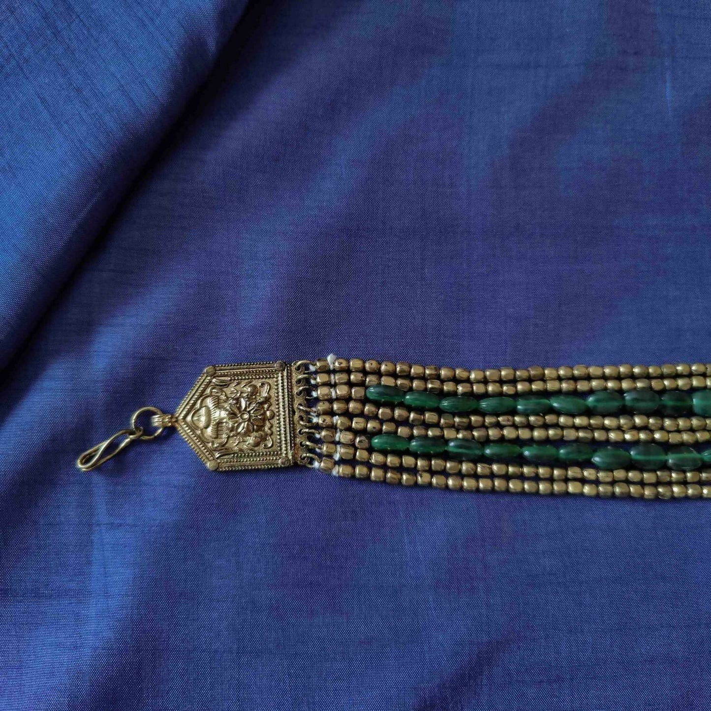 Rajasthani Glass Bead Choker Necklace