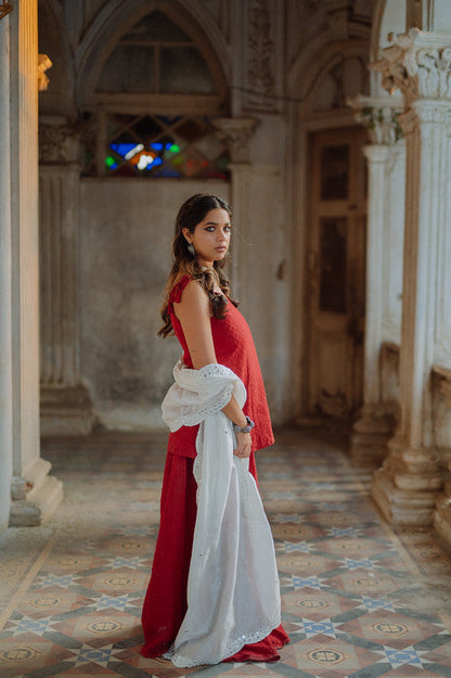 Rooh-Afsaana Chikankari Lehenga Set