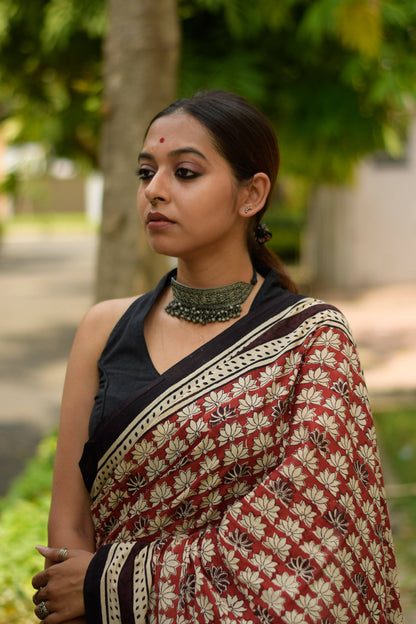 Terra Rouge Saree