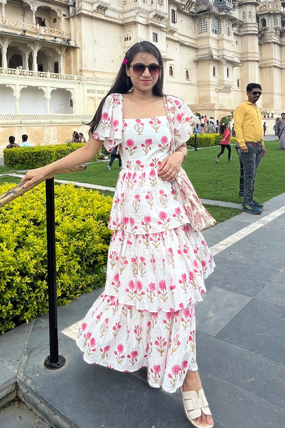 Enchanted Printed Cotton Dress