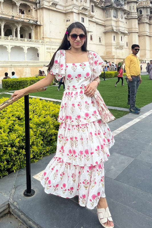Enchanted Printed Cotton Dress