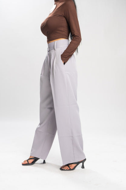 Pink Korean Baggy Pants
