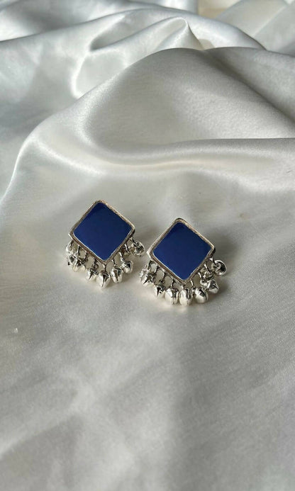Square Ghungroo Studs