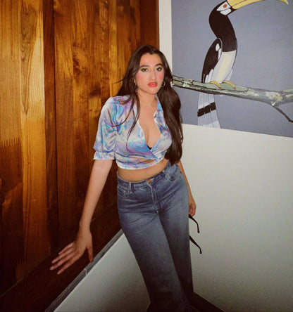 Fleur Tie-Front Top