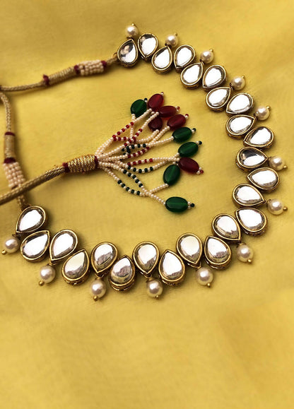 Kundan and Pearl Necklace - Small