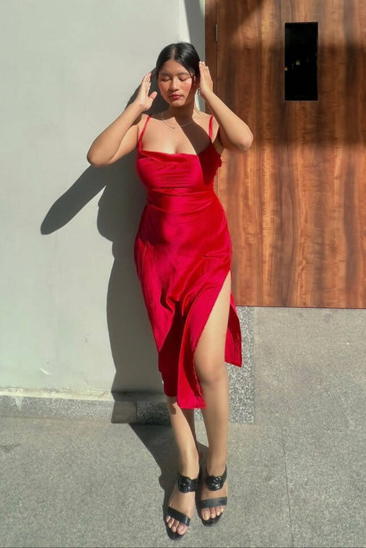 Full length Satin Dress