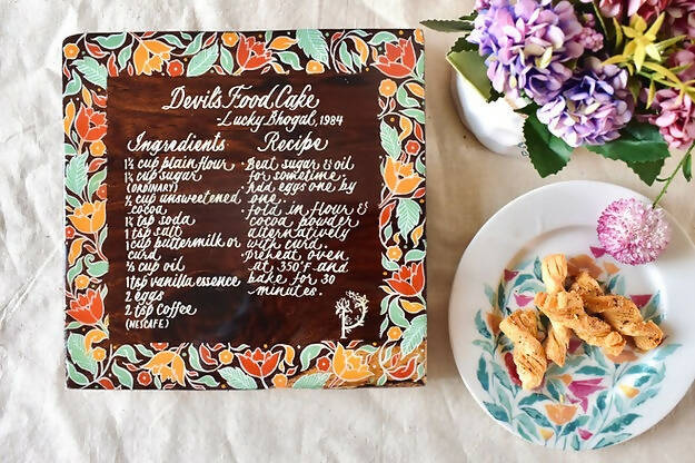 From the Kitchen- Recipe Plate
