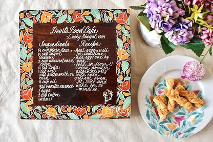 From the Kitchen- Recipe Plate