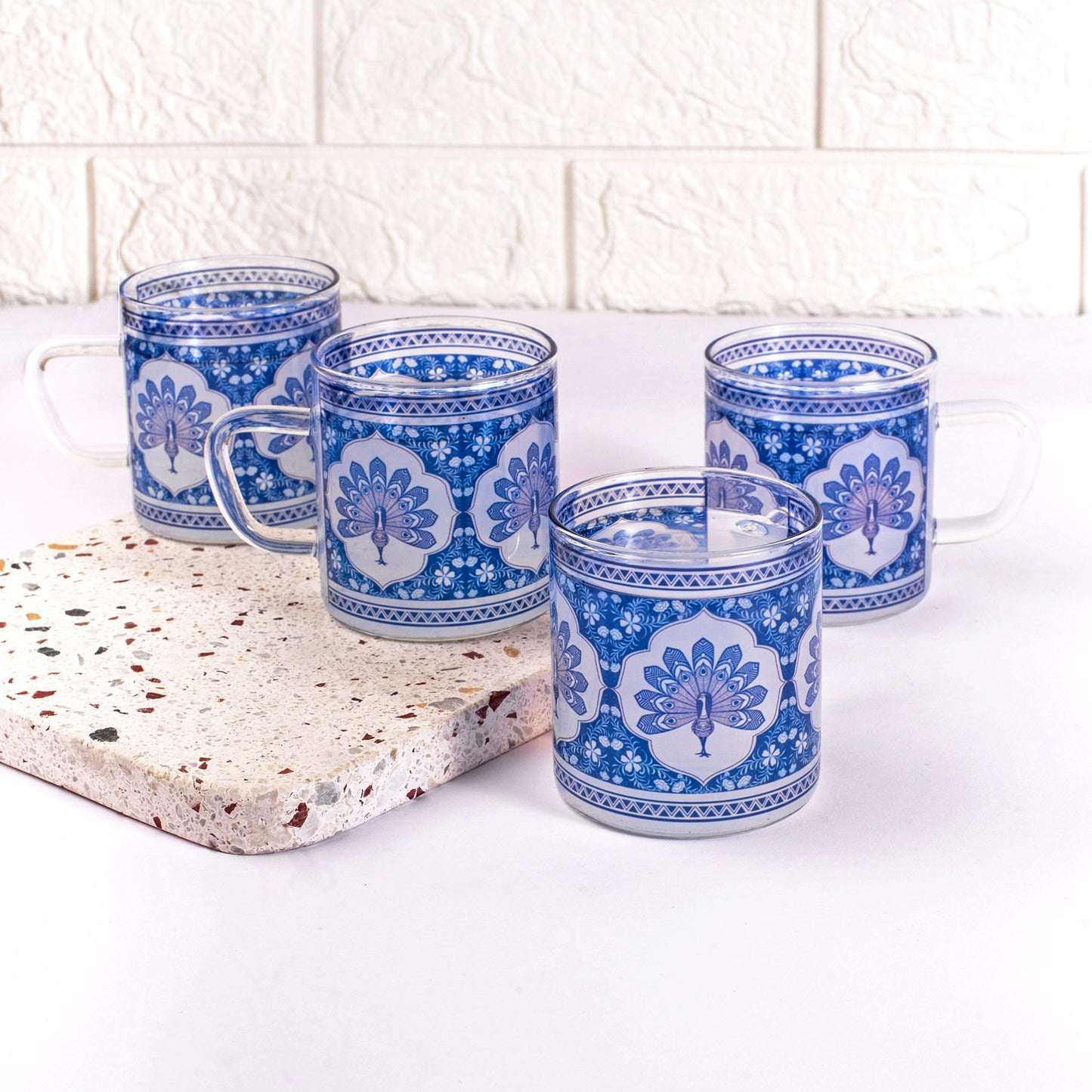 Precious Peacock Tea Cups