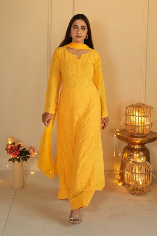 Hoor Chikankari Set
